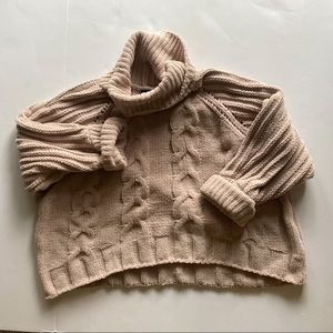 Moon & Madison Boxy Oversized Cozy Turtleneck Knit Size L